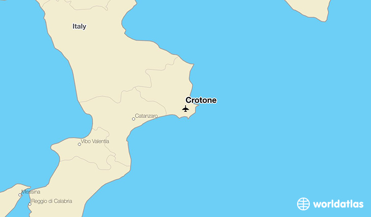 Crotone location on a map