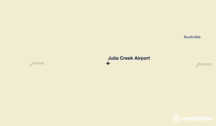 Julia Creek Airport location on a map