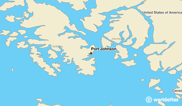 Port Johnson location on a map