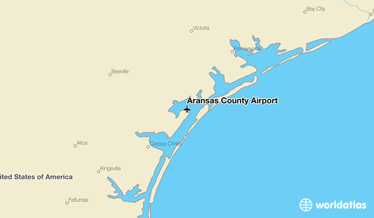 Aransas County Airport location on a map