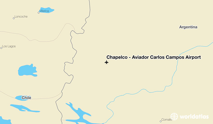 Chapelco - Aviador Carlos Campos Airport location on a map