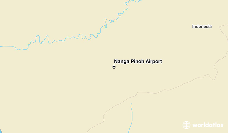 Nanga Pinoh Airport location on a map