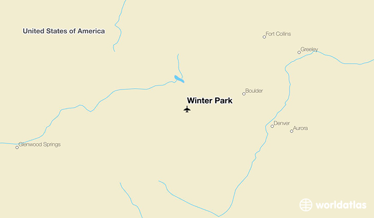 Winter Park location on a map