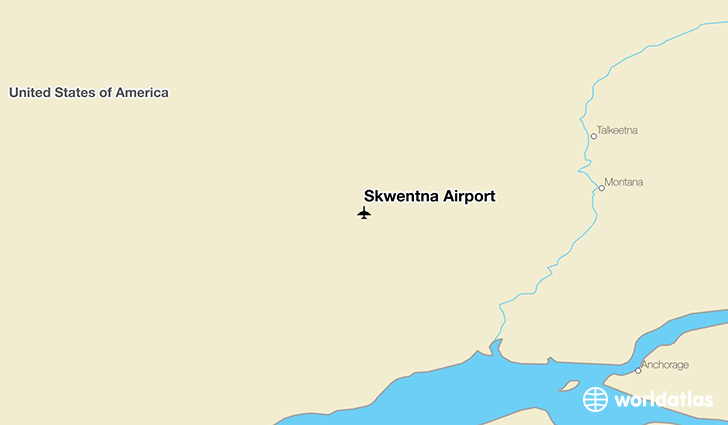 Skwentna Airport location on a map