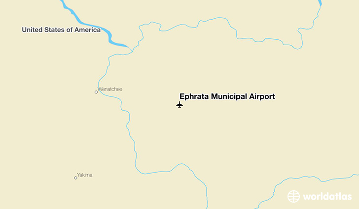 Ephrata Municipal Airport location on a map