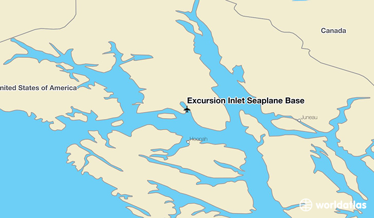 Excursion Inlet Seaplane Base location on a map