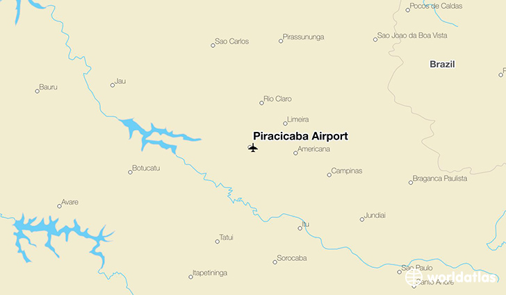 Piracicaba Airport location on a map