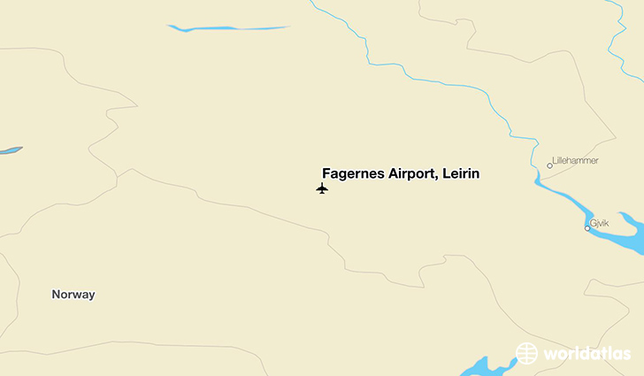 Fagernes Airport, Leirin location on a map
