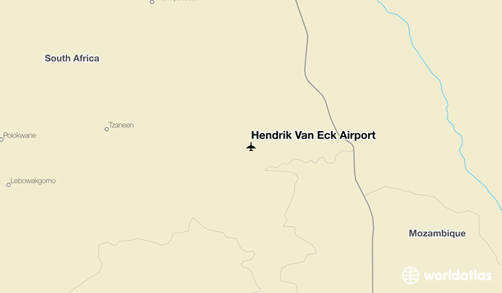 Hendrik Van Eck Airport location on a map