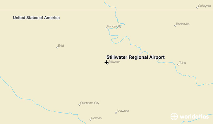 Stillwater Regional Airport location on a map