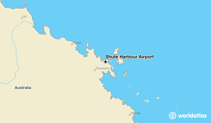 Shute Harbour Airport location on a map
