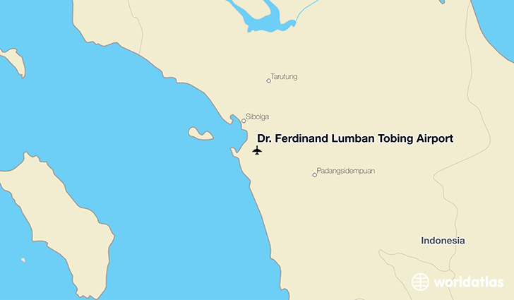 Dr. Ferdinand Lumban Tobing Airport location on a map