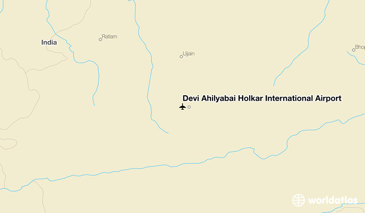 Devi Ahilyabai Holkar International Airport location on a map