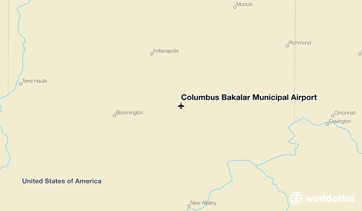 Columbus Bakalar Municipal Airport location on a map