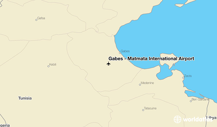 Gabès – Matmata International Airport location on a map