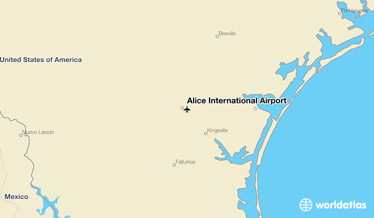Alice International Airport location on a map