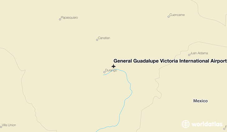 General Guadalupe Victoria International Airport location on a map