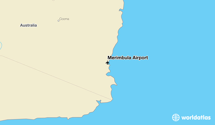 Merimbula Airport location on a map