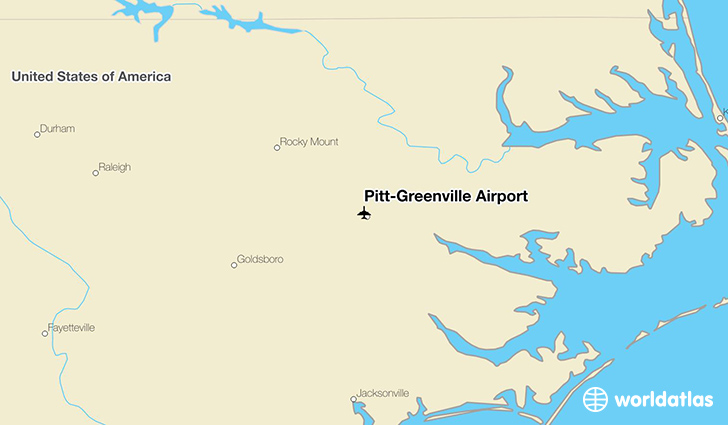 Pitt-Greenville Airport location on a map