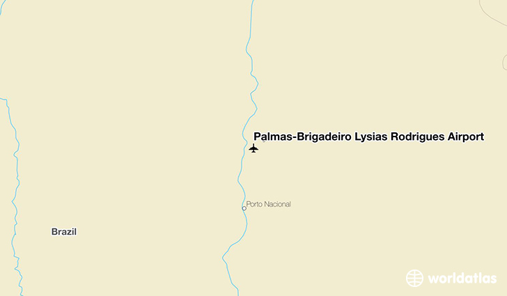 Palmas–Brigadeiro Lysias Rodrigues Airport location on a map