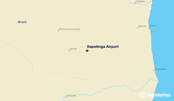 Itapetinga Airport location on a map