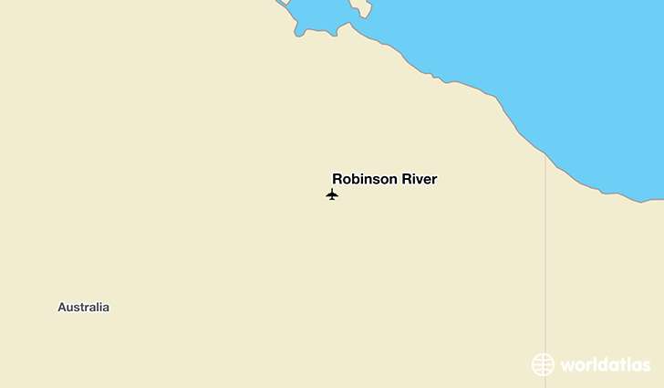 Robinson River location on a map
