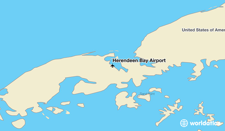 Herendeen Bay Airport location on a map