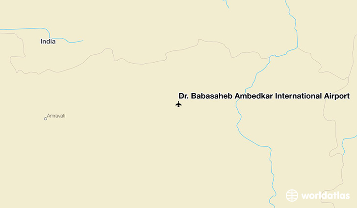 Dr. Babasaheb Ambedkar International Airport location on a map