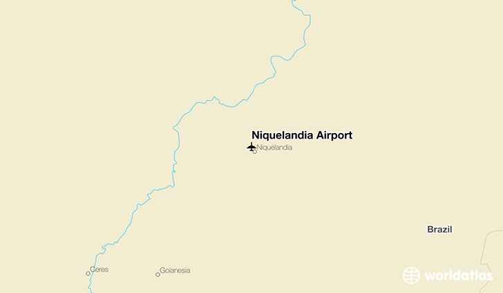 Niquelândia Airport location on a map