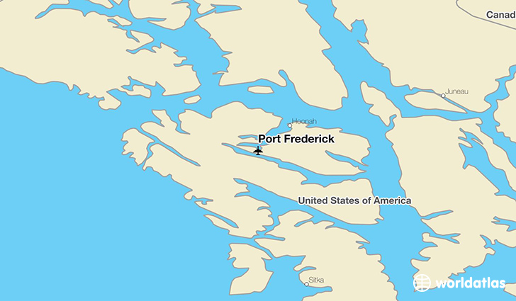 Port Frederick location on a map