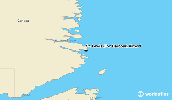 St. Lewis (Fox Harbour) Airport location on a map