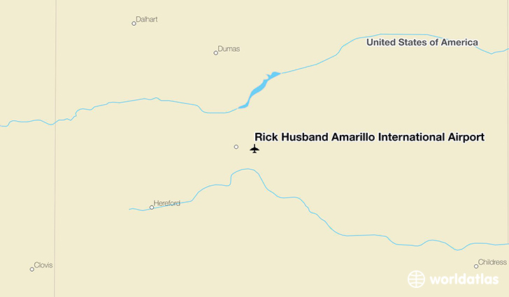 Rick Husband Amarillo International Airport location on a map