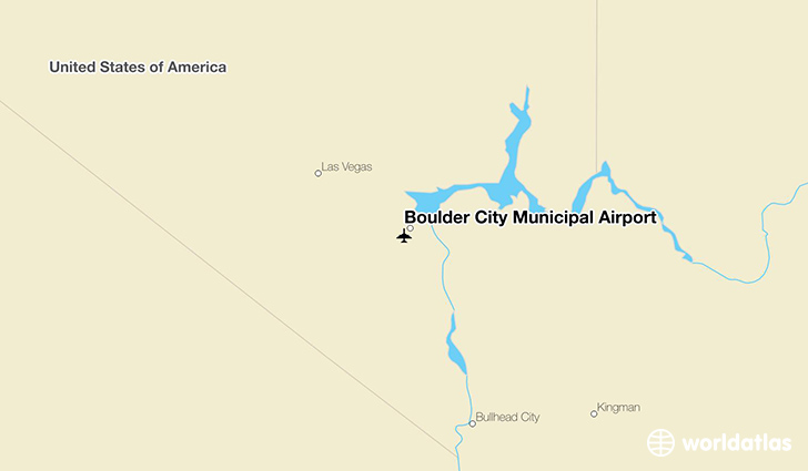 Boulder City Municipal Airport location on a map