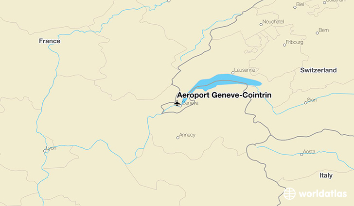 Aéroport Genève-Cointrin location on a map