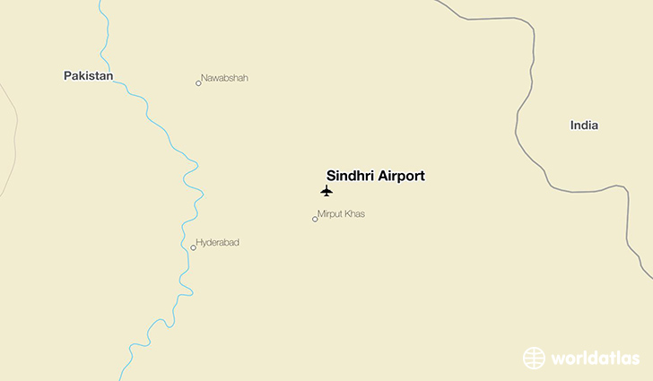 Sindhri Airport location on a map