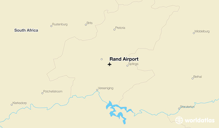 Rand Airport location on a map