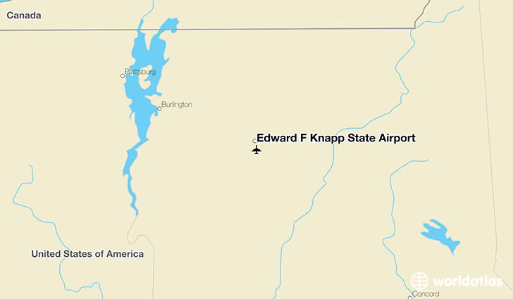 Edward F Knapp State Airport location on a map
