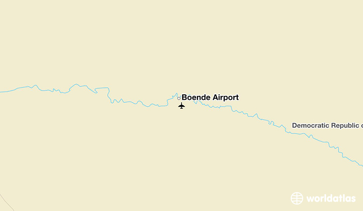 Boende Airport location on a map
