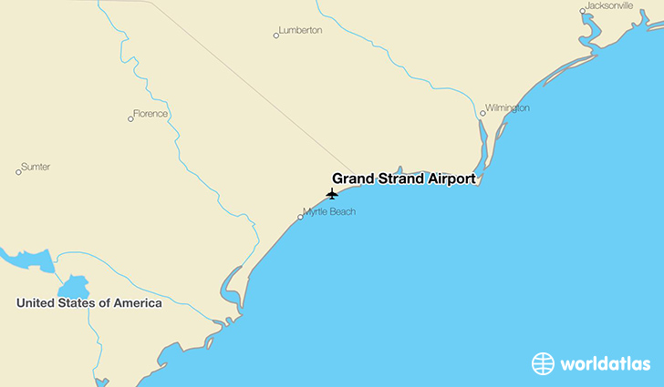 Grand Strand Airport location on a map