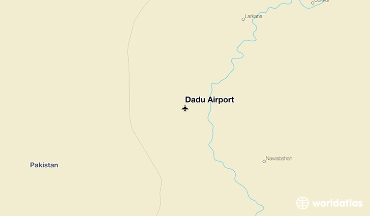 Dadu Airport location on a map