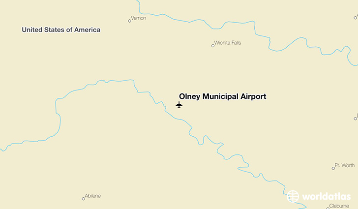 Olney Municipal Airport location on a map