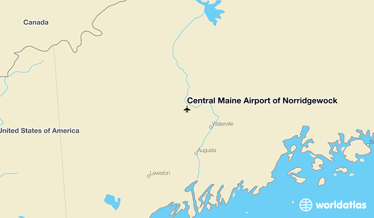 Central Maine Airport of Norridgewock location on a map
