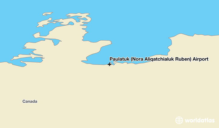 Paulatuk (Nora Aliqatchialuk Ruben) Airport location on a map