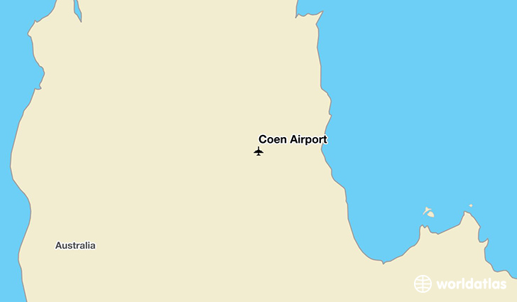 Coen Airport location on a map
