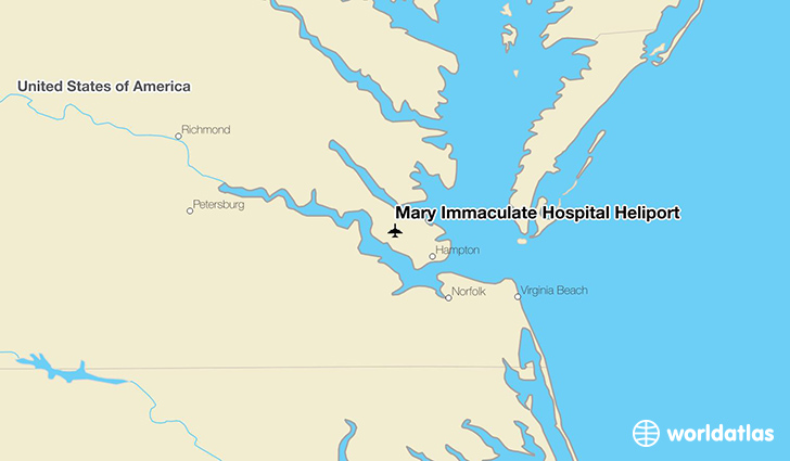 Mary Immaculate Hospital Heliport location on a map