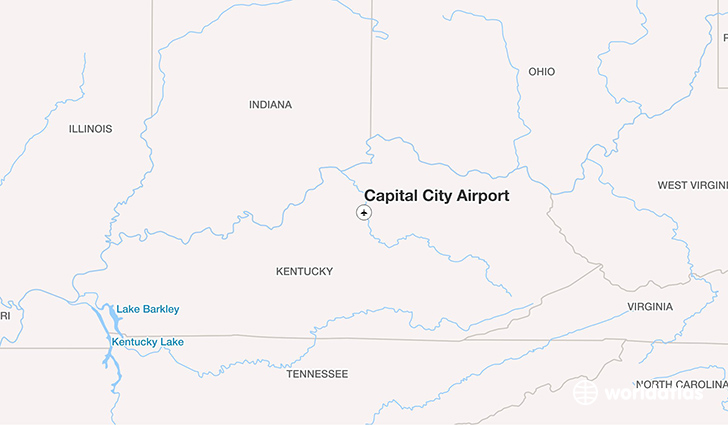 Capital City Airport location on a map
