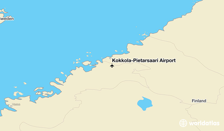 Kokkola-Pietarsaari Airport location on a map