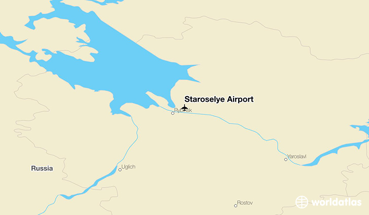 Staroselye Airport location on a map