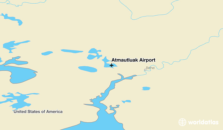 Atmautluak Airport location on a map