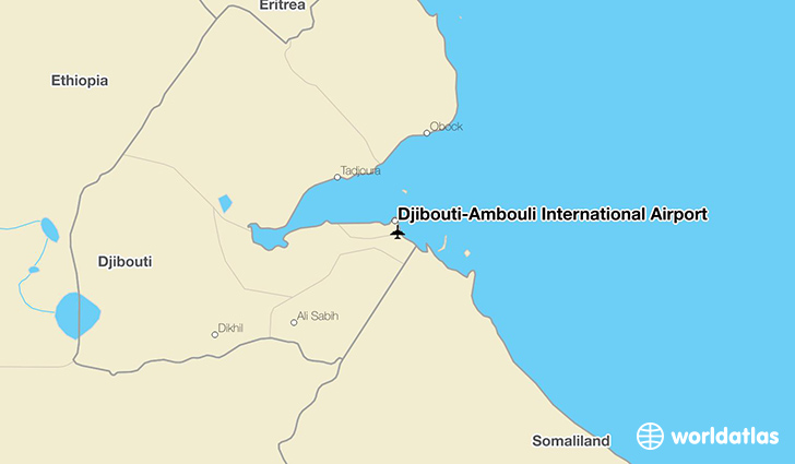 Djibouti–Ambouli International Airport location on a map
